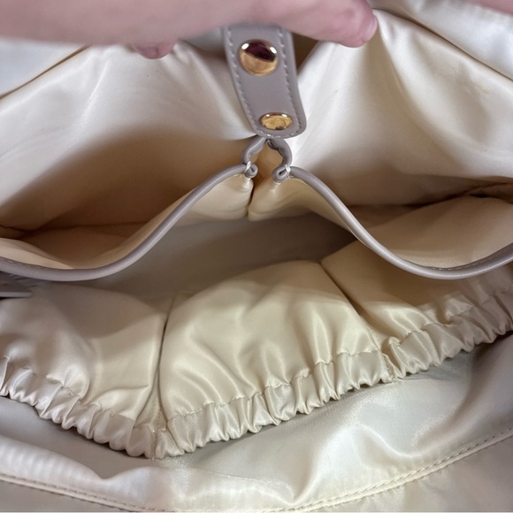 White Elm Aquila Tote Bag Taupe Laptop Bag Travel W/ Padded Crossbody Strap - Picture 8 of 16